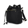 Zip Detail Drawstring Womens Cross Body Bag Bucket Ladies Shoulder Handbag