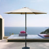 2.7m Home Garden Sun Shade Umbrella Outdoor Patio Round Parasol W/ Crank Tilt UK