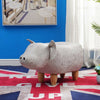 Animal Footstools Ottomans Faux Leather Padded Cushion Stool Pouffe Stool Kids