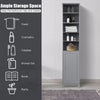 Bathroom Tall Cabinet Slim Freestanding Storage Organizer W/ Adjustable Shelves