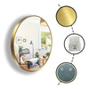 Round Wall Mirror for Bathroom Bedroom with Black/Gold Frame Wall Mounted