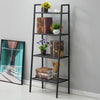 4 Tier Metal Ladder Shelf Flower Plant Stands Corner Storage Shelves Bookshelf