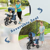 7-In-1 Toddler Tricycle Folding Push Stroller Kid's Trike for 18 Months-5 Years