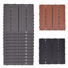 11PC WPC Decking Tiles Garden Patio Balcony Interlocking Composite Decking Floor