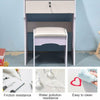 Modern White Dressing Table Set Makeup Vanity Desk With Stool Mirror &Drawer