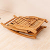 Adjustable Bamboo Rocking Chair Folding Lounger Recliner Armchair Garden Patio