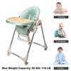 Baby Highchair Toddler Feeding Seat Foldable Adjustable Baby Dinning Table Chair