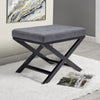 Square Padded Stool Chair Bench Side Small Table Bedside Footstool X Design Legs