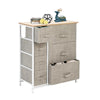 7 Drawers Chest of Drawer Bedside Table Storage Cabinet Metal Frame Bedroom