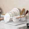Modern Large Kitchen Dish Drainer Cutlery Utensils Drying Plate Rack Sink Shelf