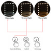 Hollywood Cosmetic Mirror LED Light MakeUp Vanity Shaving Bath Round/Rectangular