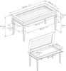 Brown Coffee Table Wooden Unit Clear Glass Lift Up Top Storage Display Shelf