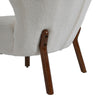 Teddy Velvet Upholstered Single Sofa Chair Occasional Accent Chair w/Footstool