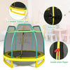 7FT Kids Trampoline Safety Jumper Rebounder Enclosure Net Indoor Outdoor Play