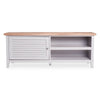 TV Unit Cabinet Stand Grey Modern w/ Media Storage Cupboard & Shelves | VonHaus