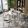 32" Round Modern Marble Kitchen Dining Table Breakfast Dining Room Furniture