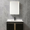 Led Bathroom Cabinet Wall Mounted Mirrored Storage Cupboard Shelf Sensor Switch