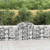 Arched Gabion Baskets 5 pcs 200x50x80/100 Galvanised G6Y2