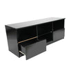 Modern 120cm TV Stand Unit Cabinet High Gloss with Drawers LED Light