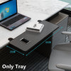 Clamp-on Keyboard Slide Tray Under Desk\ Folding Extender Tray Table Mount Shelf