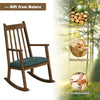 Wooden Kids Rocking Chair Children Armchair Seating Rocker W/ Soft Cushion Home
