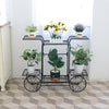 Iron Thicken 6 Position Planting Plant Flower Pot Stand Rack Shelf Spring Summer