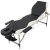 3 Section Folding Massage Table Bed Couch Adjustable Folding Beauty Tattoo Salon