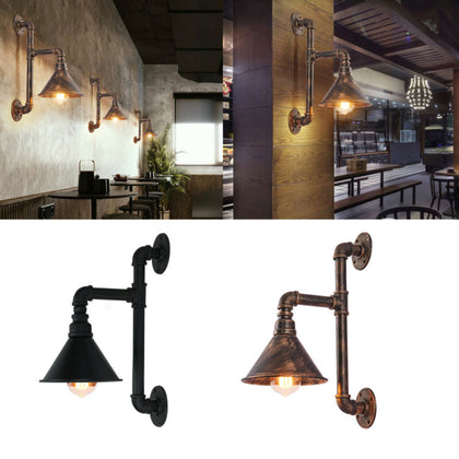 Industrial Wall Pipe Lamp Retro Light Steampunk Vintage Wall Sconce Lights UK
