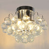 Crystal Ceiling Lamp Chandelier Flush Mount 3 Light Ф30cm Hallway Living room