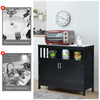 Kitchen Buffet Server Sideboard Wooden Storage Cupboard Cabinet Adjustable Shelf