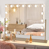 Hollywood Cosmetic Mirror LED Light MakeUp Vanity Shaving Bath Round/Rectangular