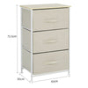 Fabric Chest of 2/3/4/5/7/8 Drawers Cabinet Bedside Table Organiser Storage Unit