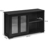 Kitchen Storage Sideboard Dining Buffet Server Cabinet Cupboard W/ Sliding Door