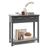 Modern Console Table 2 Drawer w/Shelf Dressing Table Hallway Hall Desk Furniture