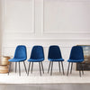 Dining Chairs 2/4/6pcs Modern Suede/Velvet Back Sturdy metal Legs Office/Cafe