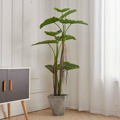 Large Artificial Plants Tree Realistic Leaf Garden in Pot Plant Indoor Decor