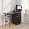 2 IN 1 Makeup Station Trolley Case Extendable Dressing Table Studio Cosmetic Box