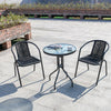 Garden Bistro Patio Furniture Set Folding Table Chairs Outdoor Indoor Rattan NEW