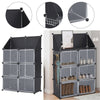 4 Tiers Plastic Storage Wardrobe Clothes Organizer Closet Cupboard Shoe Cabinet