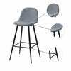 2X Bar Stools PU/ Velvet/ Fabric Breakfast Stool Chairs Kitchen Pub Grey Brown