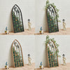 Window Style Arch Wall Hanging Mirrors Glass Panel Vintage Hallway Home 115*50cm