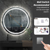 DIY Round Illuminated Bathroom Mirror with Demister Over Bathroom Sink LED Light