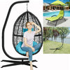 Heavy Duty Outdoor Lounger Sun Hammock Chair Garden Swing C Stand Frame & Canopy
