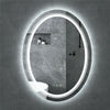 Large Oval Wall LED Bathroom Mirror Dimmable Vanity Mirror Backlit+Front-