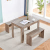Rectangle Dining Tables for 2-4 Small Space, Wooden Kitchen Table Home/Office