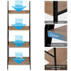 Ladder Shelf Bookcase, Industrial 4 Tier Bookshelf, Storage Rack Shelves