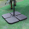 SQUARE GARDEN CANTILEVER PARASOL WITH CRANK FOR PATIO SUN SHADE HANGING UMBRELLA