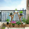 A-Frame 6 Tiered Wood Plant Stand Holder Flower Pot Display Shelving Rack Patio