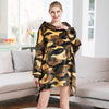 Hoodie Blanket Reversible Oversized Ultra Plush Sherpa Giant Hooded Sweatshirt