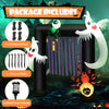 8FT Halloween Inflatable Archway Blow-up Festive Decoration 2 Ghosts 2 Spiders